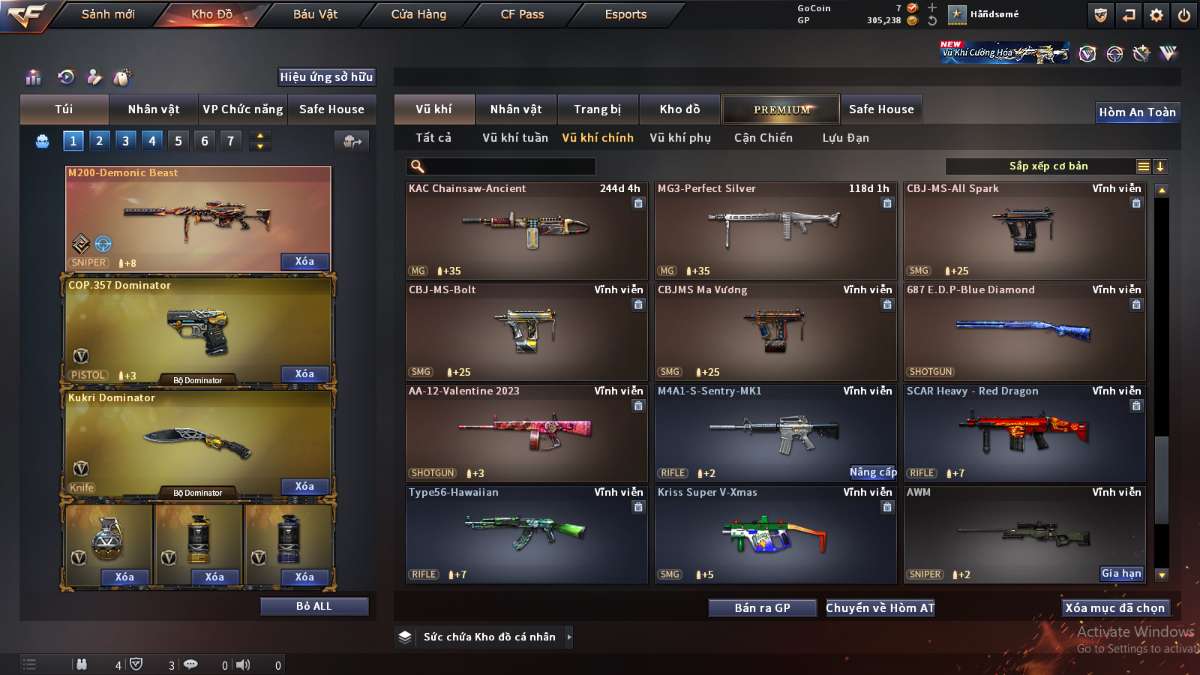 shop acc cf uy tin gia re
